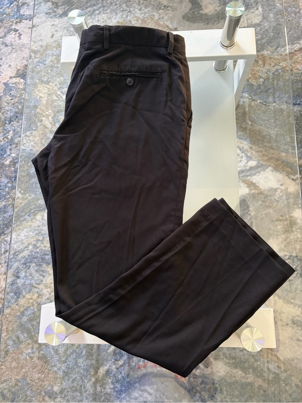 Perry Ellis Men's Black Dress Pants - Tailored Straight